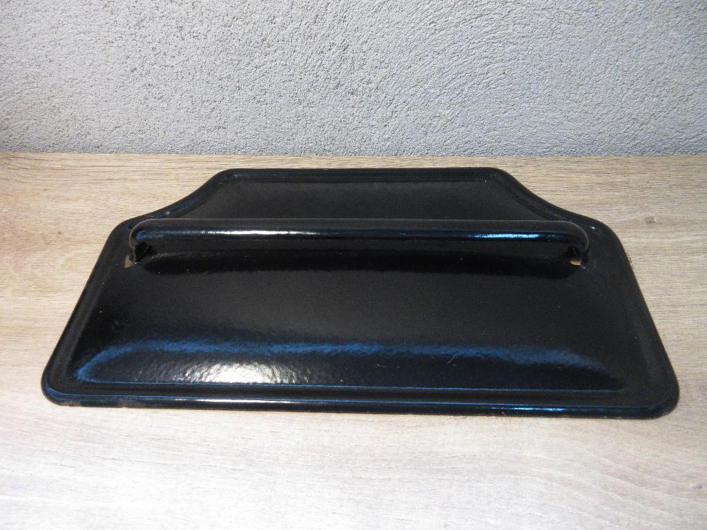Zwart emaille lepelrek, Ophalen of Verzenden