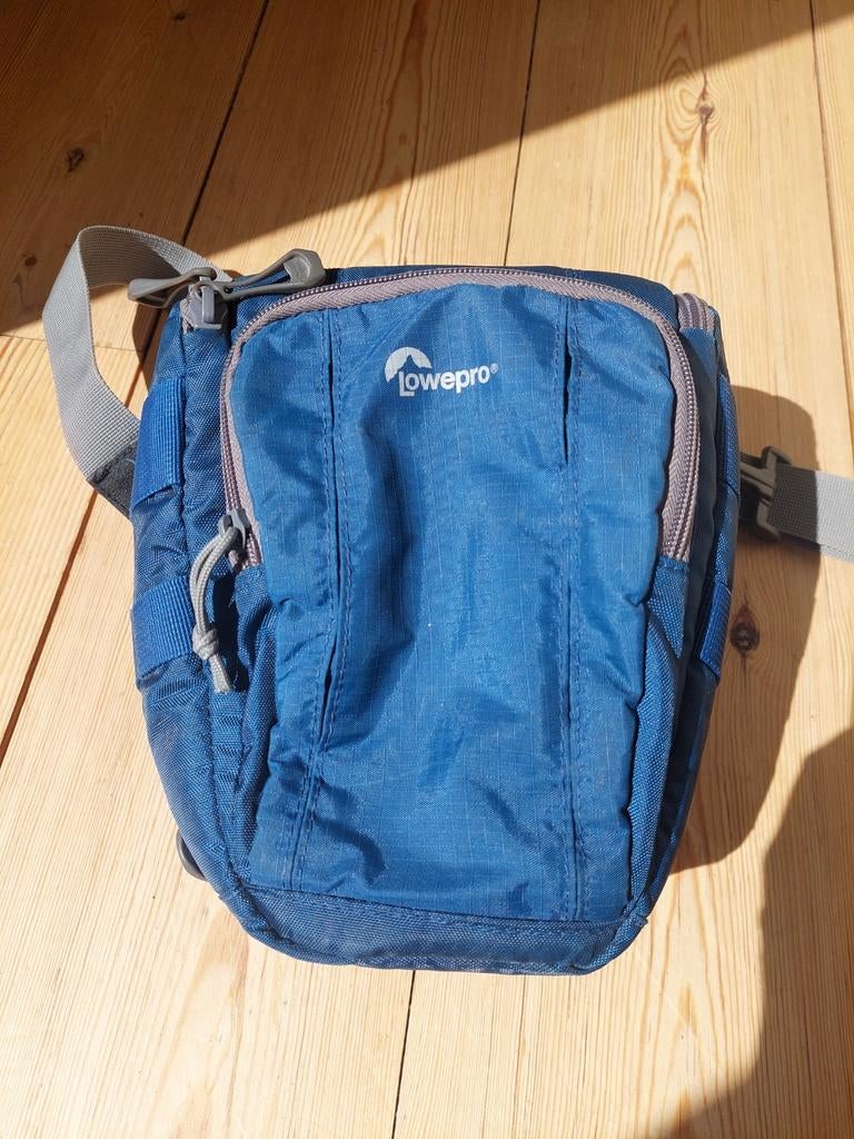 Lowepro cameratas, toploader 50 AW ii - Blauwe heuptas, Audio, Tv en Foto, Fotografie | Fototassen, Ophalen of Verzenden