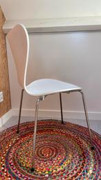 Vlinderstoel wit, Fritz Hansen, Arne Jacobsen design, Huis en Inrichting, Stoelen, Ophalen, Gebruikt, Wit