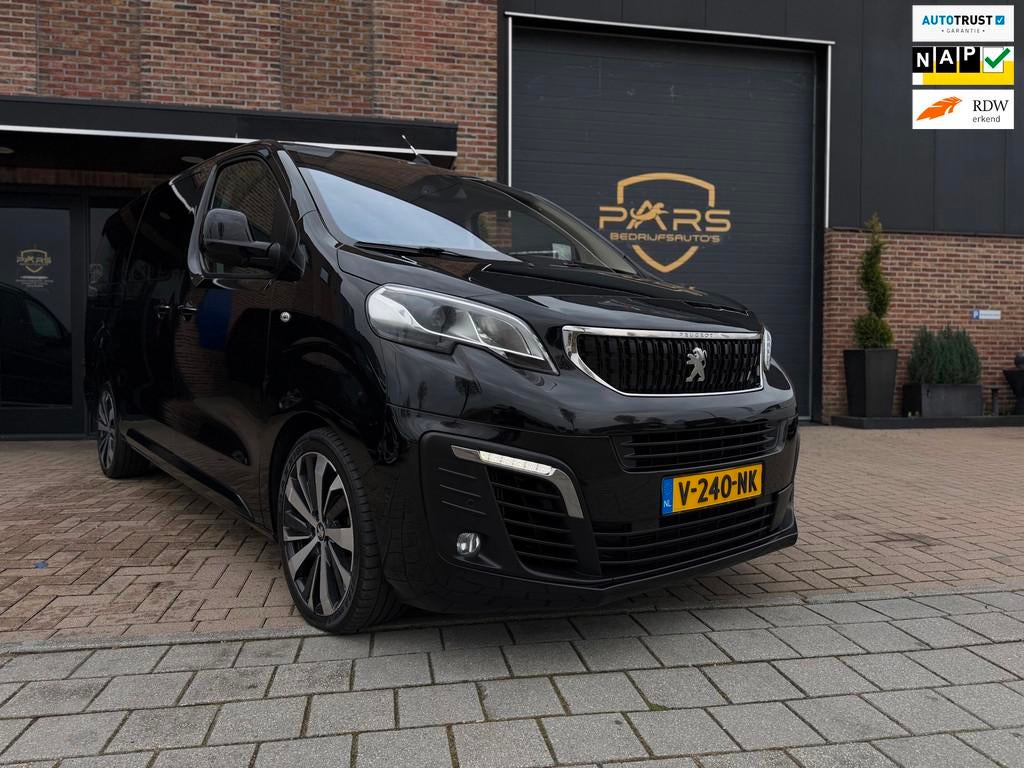 Peugeot Expert 231L 2.0 BlueHDI 177PK Automaat 180 LANG DC P, Stof, Zwart, Origineel Nederlands, Bedrijf