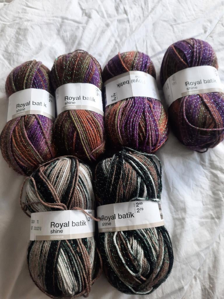 Royal Batik Shine Zeeman, Hobby en Vrije tijd, Breien en Haken, Ophalen of Verzenden, Nieuw, Breien of Haken, Wol of Garen