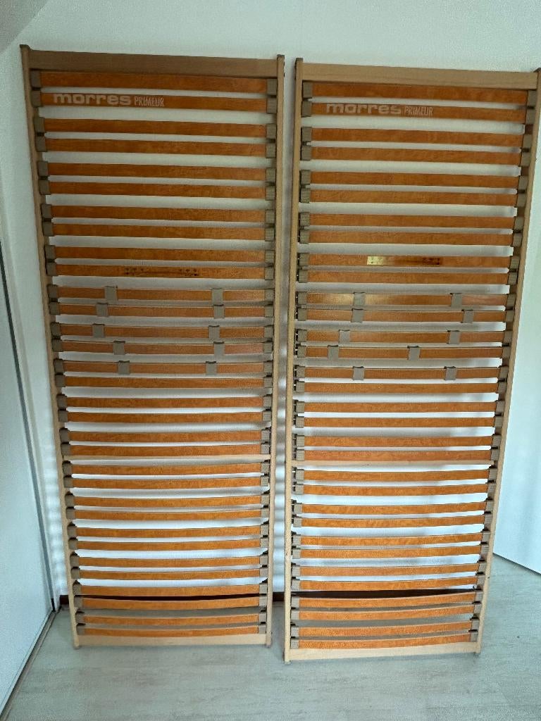 Lattenbodem 220 x 80 - 2 stuks, Huis en Inrichting, Slaapkamer | Matrassen en Bedbodems, Ophalen, Gebruikt, Tweepersoons, 80 cm