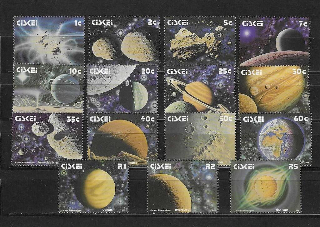 Ciskei thuisland ZuidAfrika zonnestelsel meteoor planeet, Ophalen of Verzenden, Zuid-Afrika, Postfris