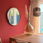 Grote vaas met pluimen, Huis en Inrichting, Ophalen, Overige kleuren, Minder dan 50 cm, Glas