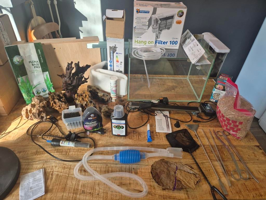 Nano Aquarium 40x25x25 met alle toebehoren, Dieren en Toebehoren, Vissen | Aquaria en Toebehoren, Ophalen of Verzenden, Leeg aquarium