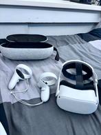 Oculus Quest 2 met Meta strap en draagtas, Spelcomputers en Games, Virtual Reality, Ophalen of Verzenden, Zo goed als nieuw, VR-bril