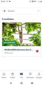 Entreekaart Wildlands Emmen, Ophalen of Verzenden