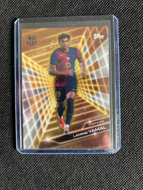 Lamine Yamal Gold Future voetbalkaartje FC Barcelona, Hobby en Vrije tijd, Stickers en Plaatjes, Zo goed als nieuw, Plaatje, Ophalen of Verzenden