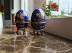 Porseleinen sier-eieren, Fabergé-stijl: vlinders & bloemen, Ophalen of Verzenden