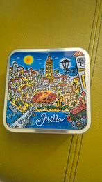 6st. Onderzetters inclusief een metalen blikje met Sevilla, Ophalen, Gebruikt, Glas of Kopje