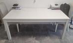 Ikea Bjursta uitschuifbare eettafel wit, Ophalen, Gebruikt, 50 tot 100 cm, 150 tot 200 cm