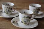 3 vintage p.t tulowice kop en schotels made in Poland. Porse, Huis en Inrichting, Keuken | Servies, Ophalen of Verzenden, Zo goed als nieuw