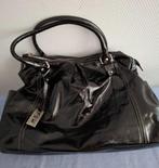 Prachtige stoere laklederen tas, Laura di Maggio, Verzenden, Gebruikt, Zwart, Handtas