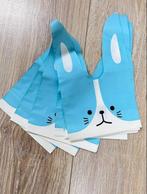 20 stuks traktatie zakjes konijn blauw, Verjaardag, Nieuw, Ophalen of Verzenden, Nvt