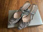 Prachtige z.g.a.n. Peter Kaiser slingbacks, leer, maat 38, Peter Kaiser, Beige, Overige typen, Ophalen of Verzenden
