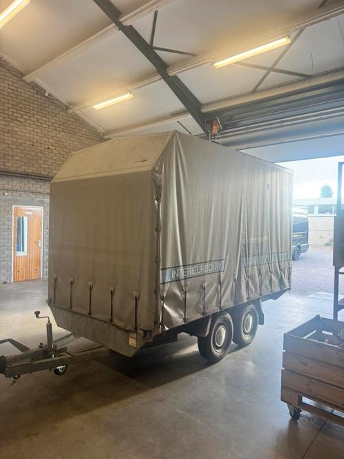 Aanhanger gesloten - dubbele as, Auto diversen, Aanhangers en Bagagewagens, Gebruikt, Ophalen