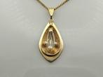 Gouden vintage hanger met parel. 2025/07., Ophalen of Verzenden, Goud, Hanger, Met edelsteen