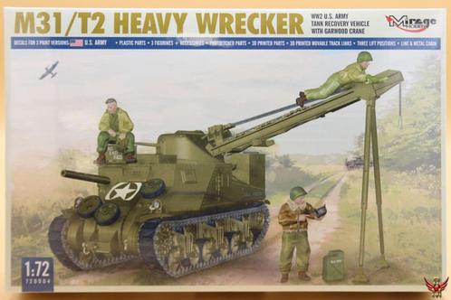 Mirage Hobby 1/72 M31/T2 Heavy Wrecker, Hobby en Vrije tijd, Modelbouw | Auto's en Voertuigen, Nieuw, Tank, 1:50 of kleiner, Overige merken
