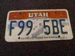 Kentekenplaat licenseplate Utah Greatest Snow 1 USA, Verzamelen, Verzenden, Gebruikt, Auto's