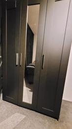 BRIMNES Kledingkast - Zwart - 3 Deuren, Huis en Inrichting, Ophalen, Overige materialen, Gebruikt, 100 tot 150 cm