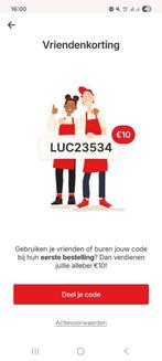 GRATIS 10 euro korting op eerste bestelling Picnic, Eén persoon, Kortingsbon, Overige typen