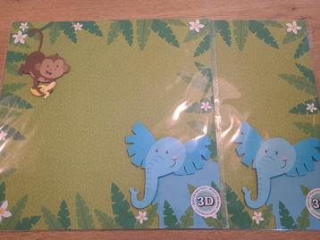 10 vellen 3D scrapbook papier beschikbaar voor biedingen