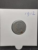 25 cent 1912 koningin Wilhelmina, Postzegels en Munten, Munten | Nederland, Zilver, 25 cent, Ophalen of Verzenden, Koningin Wilhelmina