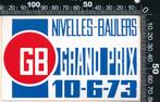 Sticker: Nivelles Baulers Grand Prix 1973, Ophalen of Verzenden, Zo goed als nieuw, Auto of Motor