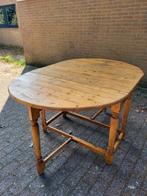 Ovale Grenen Klaptafel - 145x100cm, Huis en Inrichting, Ophalen, Gebruikt, 100 tot 150 cm, 50 tot 100 cm