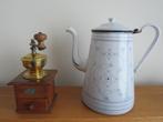 Antieke koffiekan met koffiemolen, Antiek en Kunst, Ophalen of Verzenden