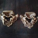 Oude gouden cherubijn engeltjes consoles, Antiek en Kunst, Verzenden