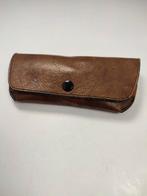 Leren brillen etui bruin zonnebril bril  Unisex dame heer, Ophalen of Verzenden, Gebruikt, Bruin, Overige merken