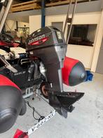 Zodiac 4,50 boot met 50pk Johnson + trailer, Ophalen, Gebruikt, 30 pk of meer, Elektrische start