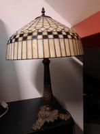 Tiffany lamp met bronzen voet, Ophalen of Verzenden, Zo goed als nieuw, 50 tot 75 cm