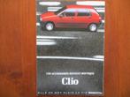 Renault Clio les accessoires Renault Boutique (juni 1990), Ophalen of Verzenden, Nieuw, Renault