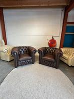 Bruine chesterfield fauteuils fauteuil stoel Z.G.A.N., Huis en Inrichting, Fauteuils, 2871SK, Klassieke, Mariansoliak8@gmail.com