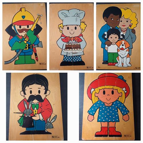 Rolf , nostalgische schoolpuzzels, Kinderen en Baby's, Speelgoed | Houten speelgoed, Gebruikt, Overige typen, Ophalen of Verzenden