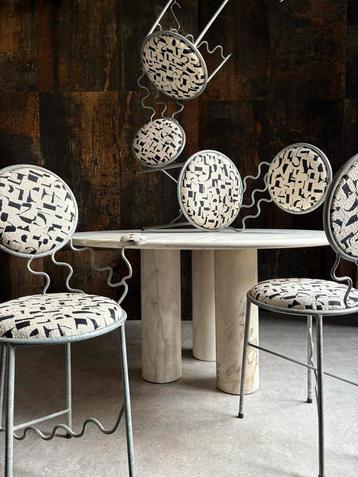 Set (4) Eetkamer stoelen Memphis Style beschikbaar voor biedingen