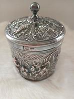Vintage verzilverde Douwe Egberts theebus, Ophalen of Verzenden