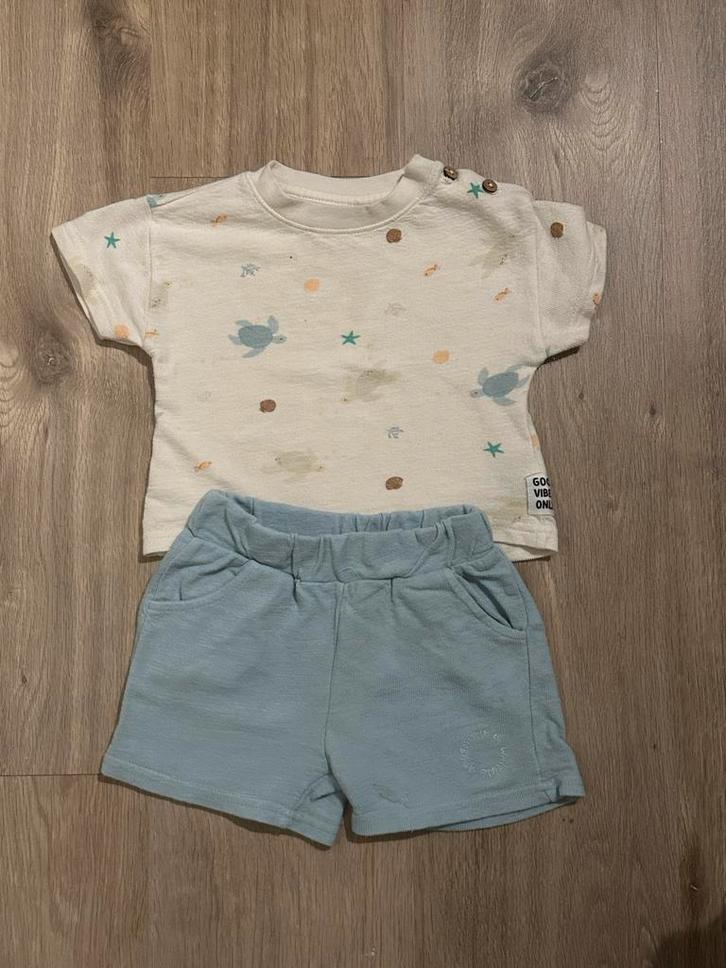 Zeeman - Setje | Maat 74/80, Kinderen en Baby's, Babykleding | Maat 74, Zo goed als nieuw, Jongetje, Setje, Ophalen of Verzenden