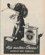 Retro reclame 1956 Lexington sigaretten keus van de baas, Verzamelen, Verzenden, Overige typen