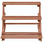 Plantenstandaard plantentrap 3-laags cederhout GRATIS BZRGD, Verzenden, Minder dan 60 cm, Nieuw, Overige vormen