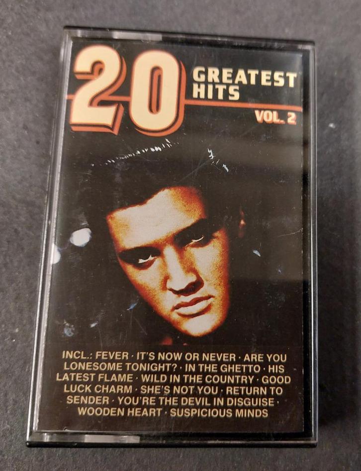 Elvis Presley CASSETTE 20 Greatest Hits vol.2 Duitsland, Cd's en Dvd's, Cassettebandjes, Gebruikt, Origineel, Pop, 1 bandje, Verzenden