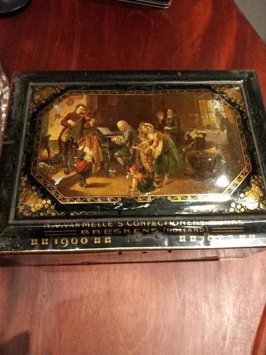 Van Melle's jubileumblik1900-1925, Verzamelen, Blikken, Gebruikt, Overige, Ophalen of Verzenden