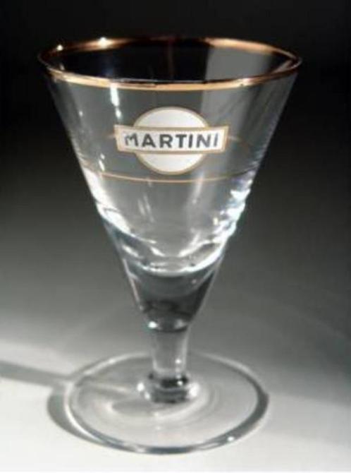 Martini glazen Vintage jaren 1960 wit logo) 02, Verzamelen, Glas en Borrelglaasjes, Zo goed als nieuw, Overige typen, Verzenden