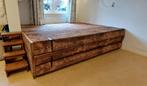 Sfeer wanden van burned wood  20 cm breed 3 en 4 m, 250 cm of meer, Gebruikt, Ophalen, Planken