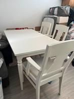 Ikea ingatorp table & x4 chairs, Huis en Inrichting, Tafels | Eettafels, Ophalen, Zo goed als nieuw, Rechthoekig, 200 cm of meer
