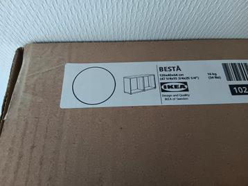Ikea besta 124x40x64cm wit NIEUW IN DOOS - afbeelding 3