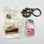 3 Nieuwe vintage scheepvaart pins en sleutelhanger, S, Gebruiksvoorwerp, Nieuw, Ophalen of Verzenden