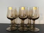Luminarc France bruin rookglas 9x, Ophalen of Verzenden, Nieuw, Borrel- of Shotglas